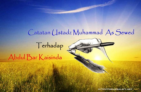 Catatan Al Ustad Muhammad As sewed