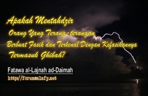 Tahdzir Orang Fasik1