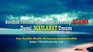 Toleransi Dalam Prinsip Agama