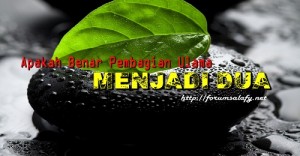 Apakah Benar Pembagian Ulama Menjadi Dua