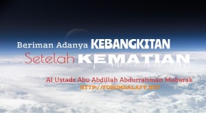 Beriman Adanya Kebangkitan Setelah Kematian