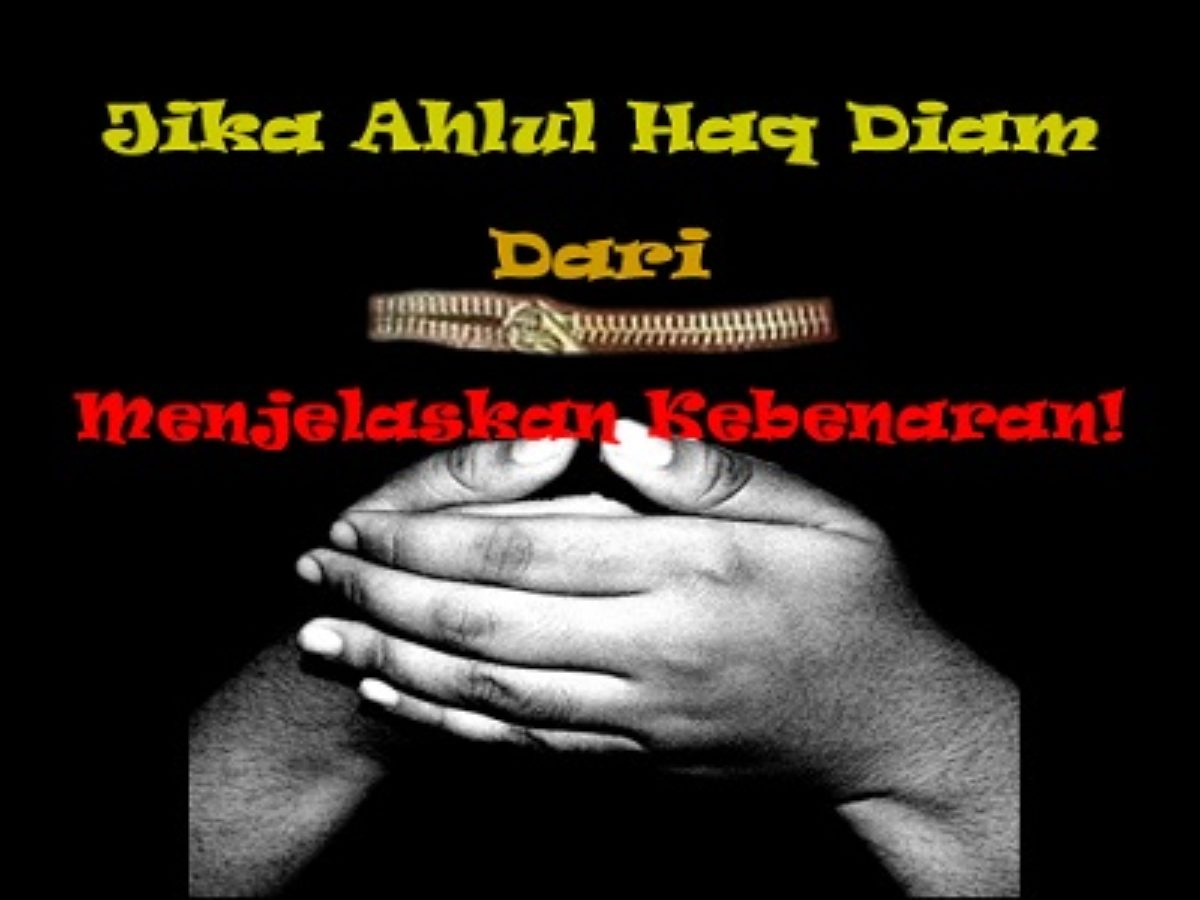 Jika Ahlul Haq Diam Dari Menjelaskan Kebenaran Forum Salafy